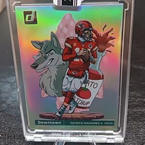Panini Donruss Downtown Card with Red and Green Accents